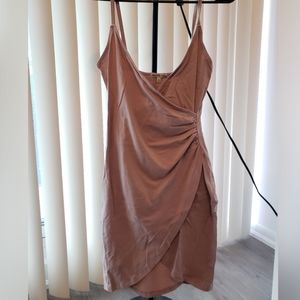 Tan cocktail dress